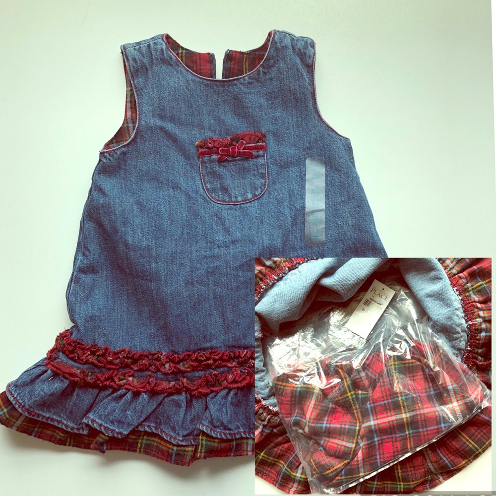 Children’s PlaceJean dress with bloomers (NWT)